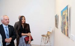Vice-President of Heydar Aliyev Foundation Leyla Aliyeva attends launch of young Russian painters` exhibition in Baku (PHOTO)